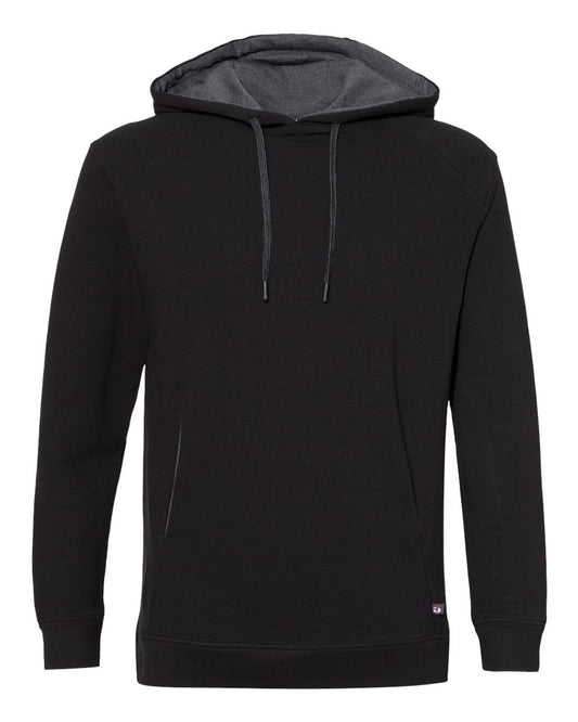 Men's FitFlex French Terry Hooded Sweatshirt - Front - B08985502 - Black