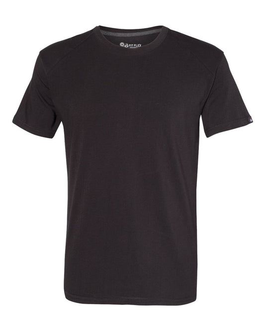 Men's FitFlex Performance T-Shirt - Front - B22085502 - Black