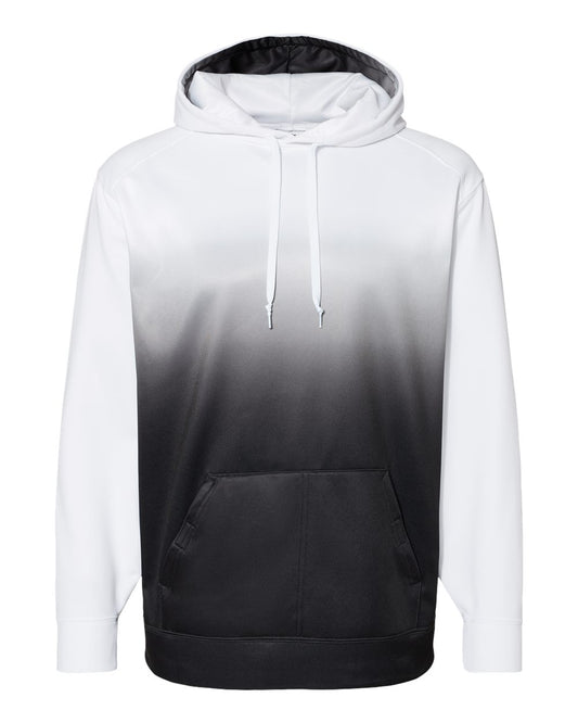 Unisex Ombre Hooded Sweatshirt - Front - B51385504 - Black
