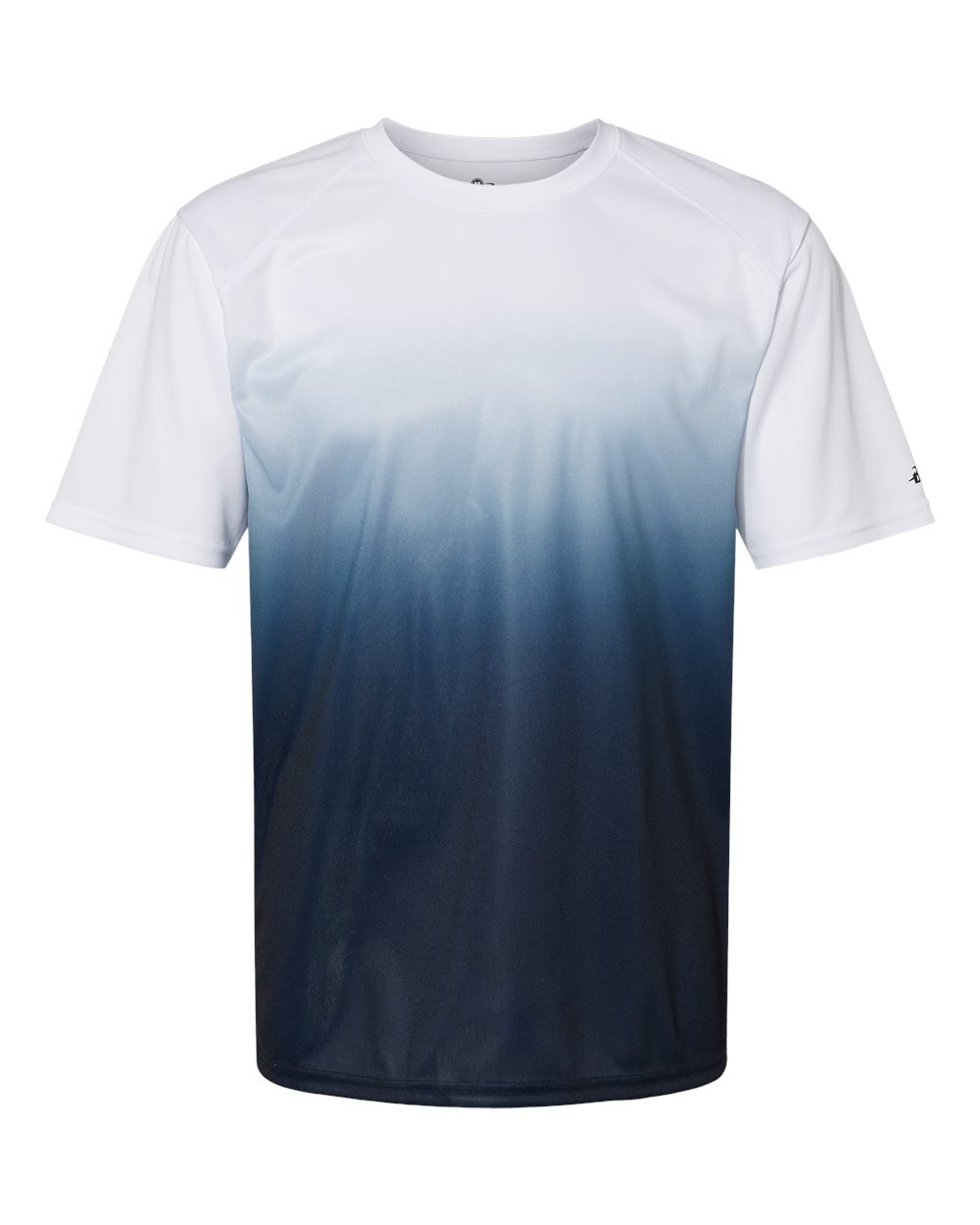 Men's Ombre T-Shirt - Front - B51585652 - Navy