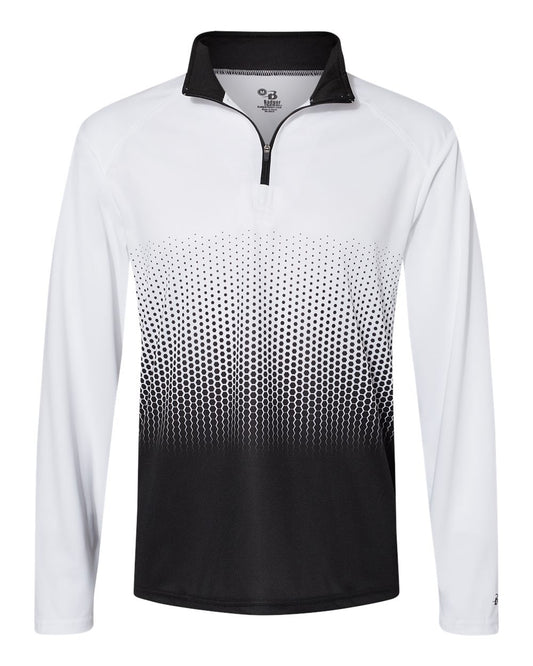 Men's Hex 2.0 Quarter-Zip Pullover - Front - B56285502 - Black