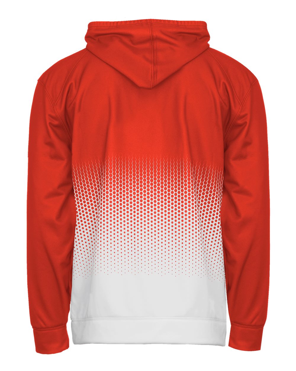 Men's Hex 2.0 Hooded Sweatshirt - Back - B56685662 - Burnt Orange