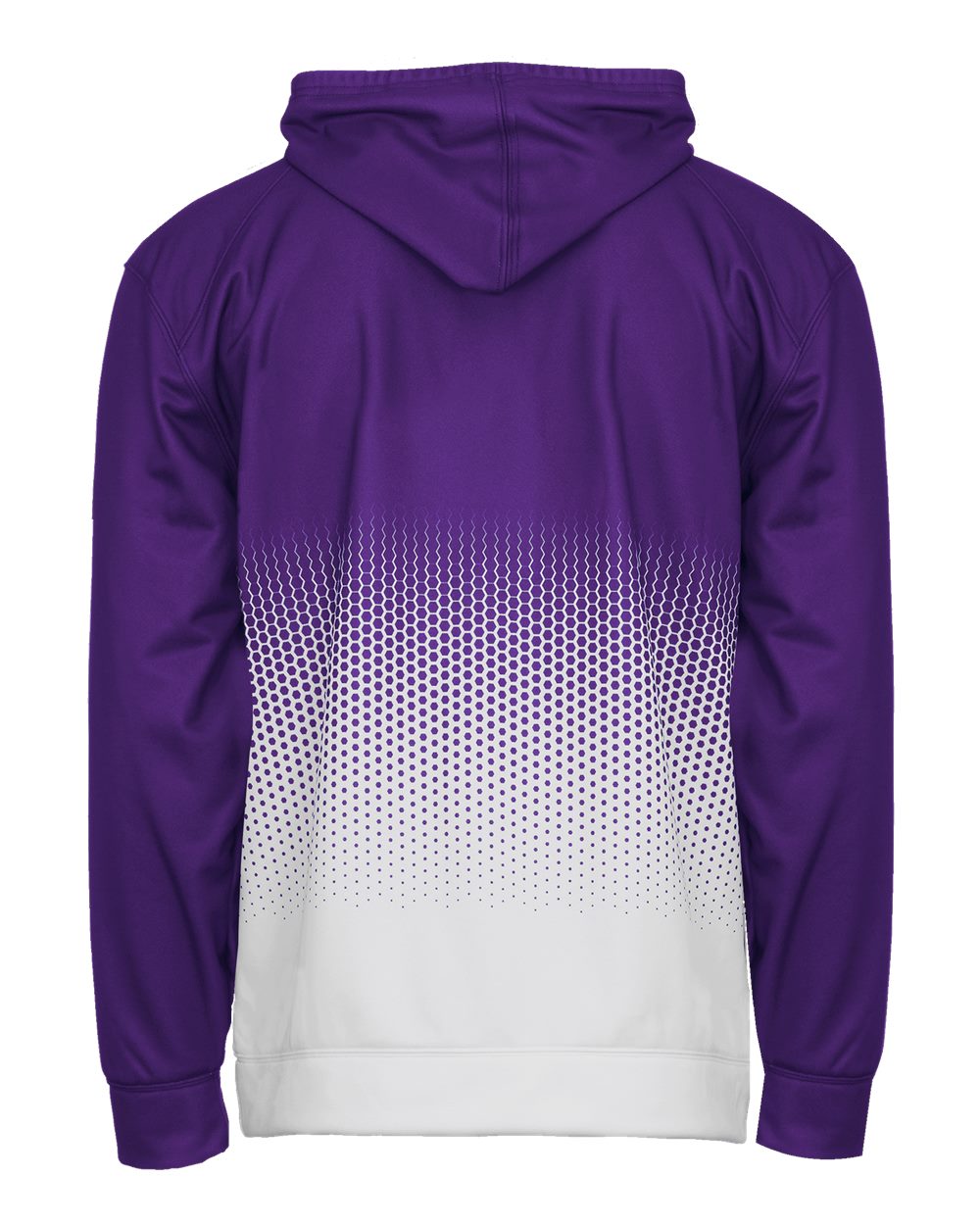Men's Hex 2.0 Hooded Sweatshirt - Back - B56685672 - Purple