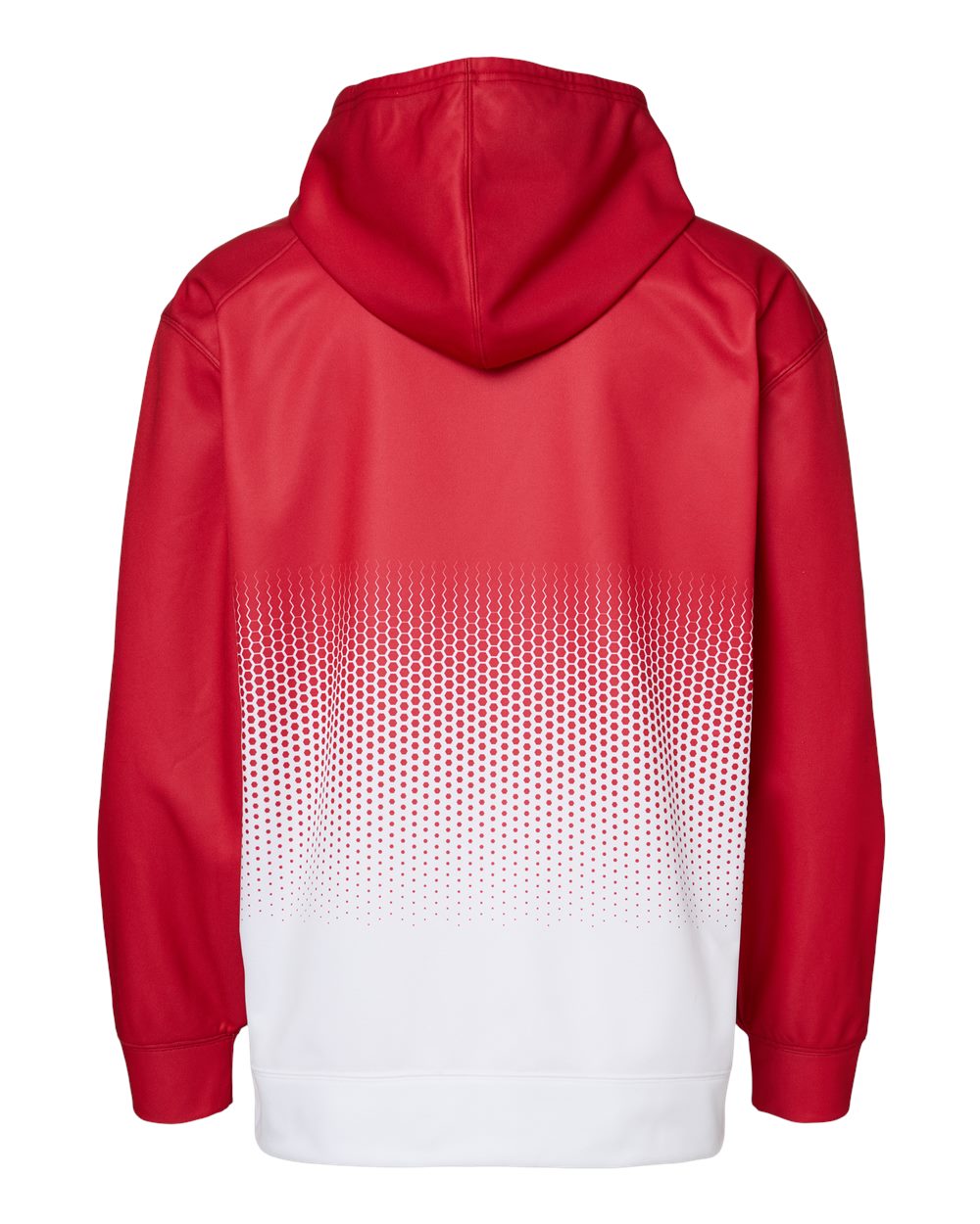 Men's Hex 2.0 Hooded Sweatshirt - Back - B56685702 - Red