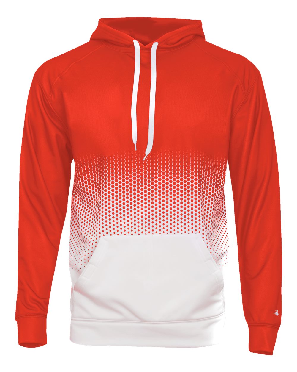 Men's Hex 2.0 Hooded Sweatshirt - Front - B56685662 - Burnt Orange