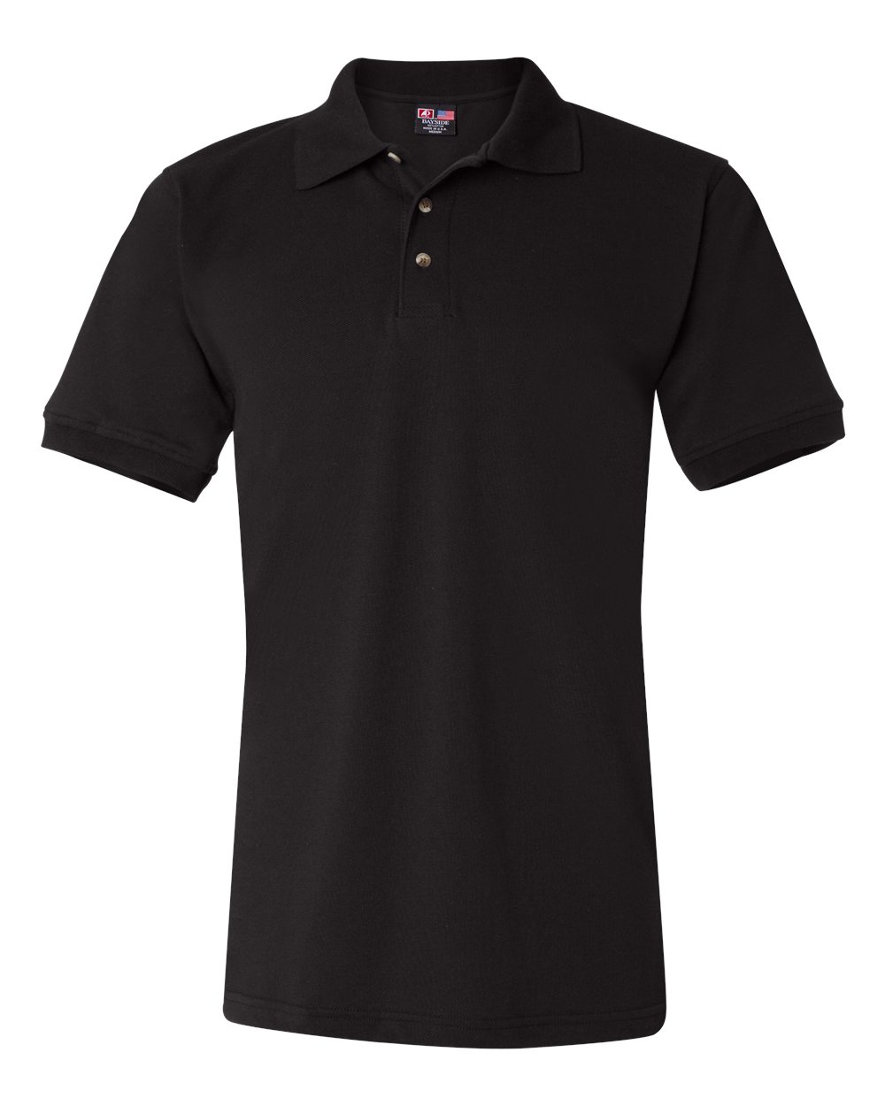 Unisex USA-Made Polo - Front - B14079509 - Black