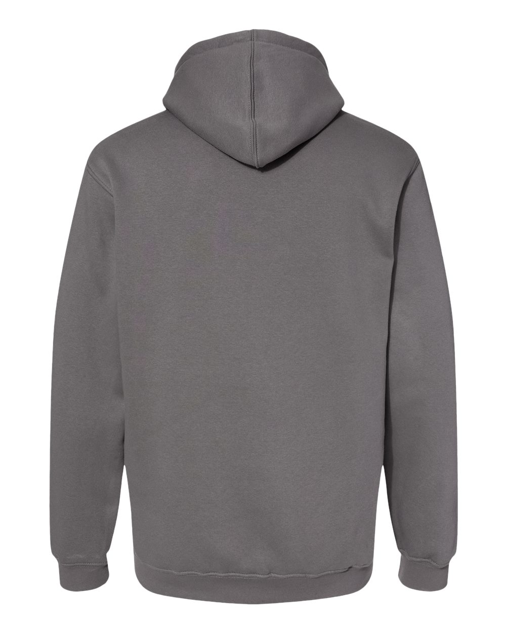 Unisex USA-Made Hooded Sweatshirt - Back - B22379103 - Charcoal