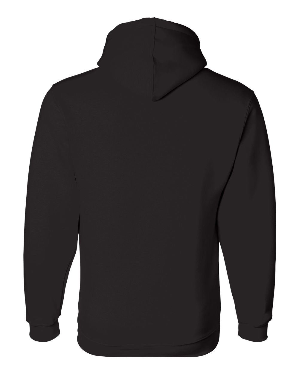 Unisex USA-Made Hooded Sweatshirt - Back - B22379503 - Black