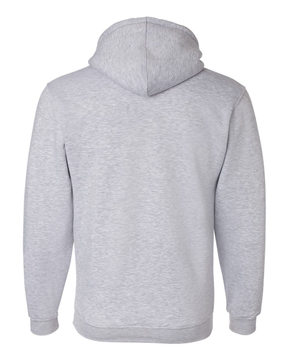 Unisex USA-Made Hooded Sweatshirt - Back - B22379583 - Dark Ash