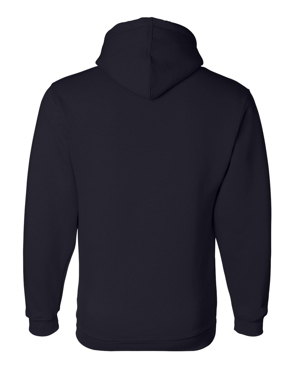 Unisex USA-Made Hooded Sweatshirt - Back - B22379653 - Navy