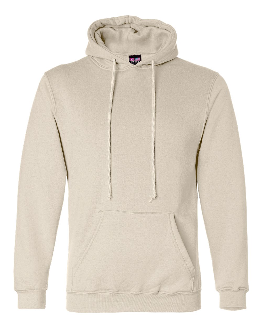 Unisex USA-Made Hooded Sweatshirt - Front - B22379243 - Cream