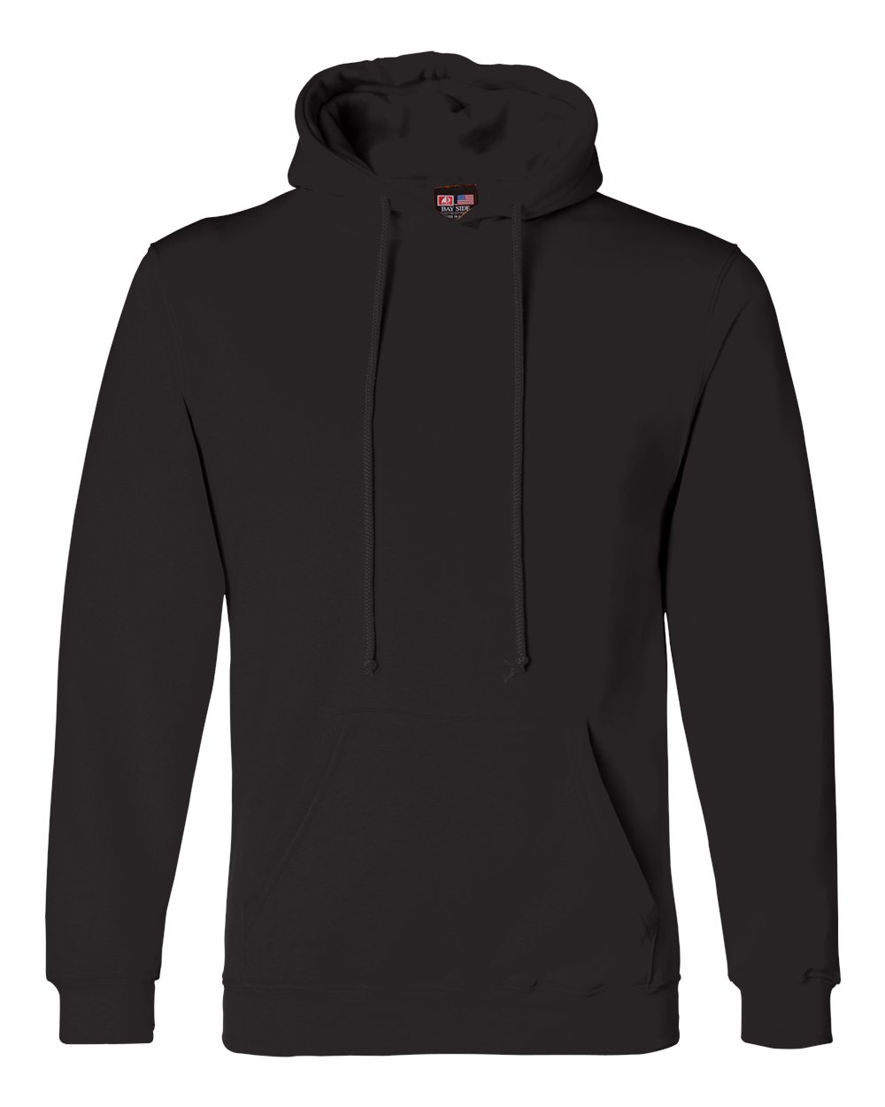 Unisex USA-Made Hooded Sweatshirt - Front - B22379503 - Black