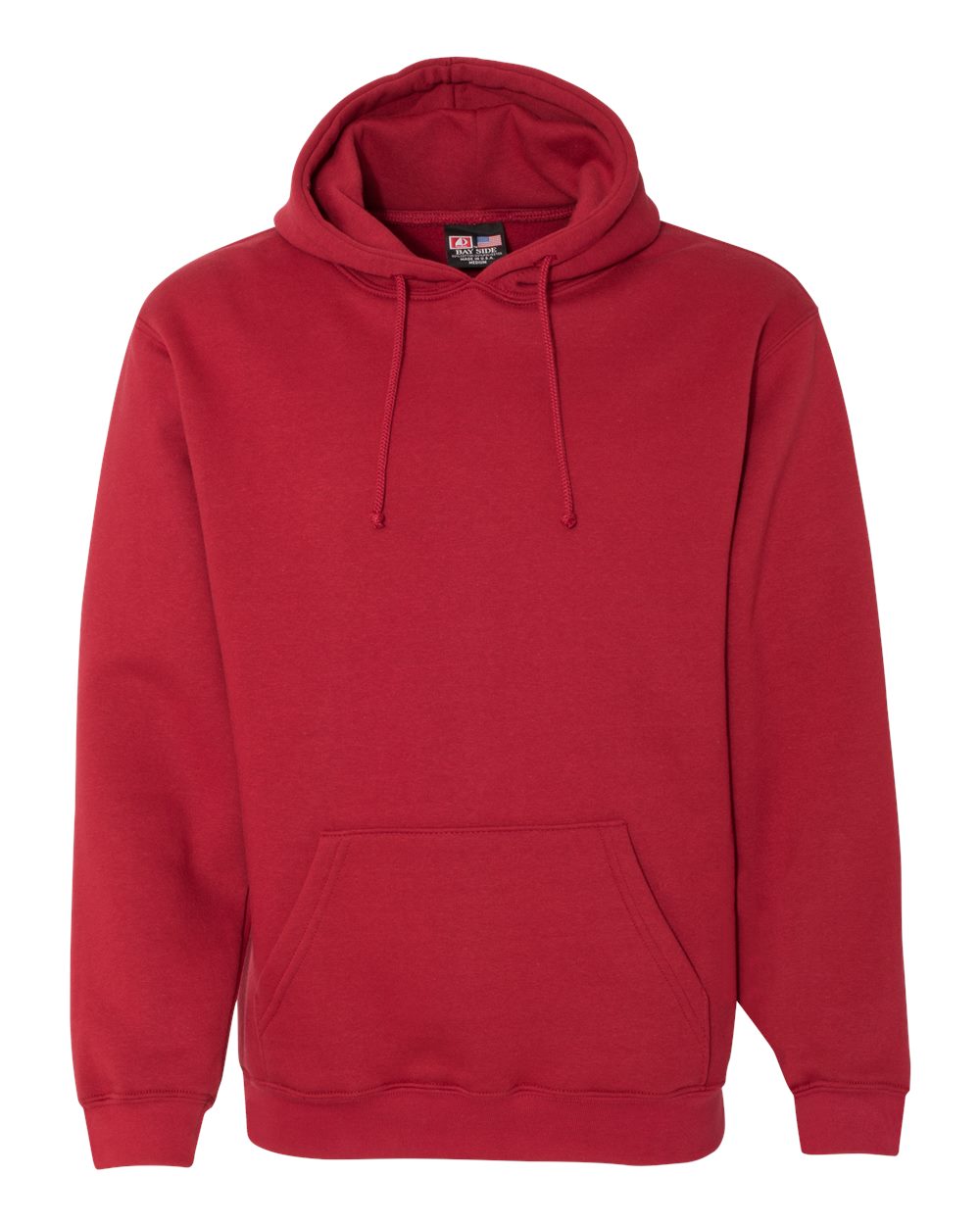 Unisex USA-Made Hooded Sweatshirt - Front - B22379523 - Cardinal