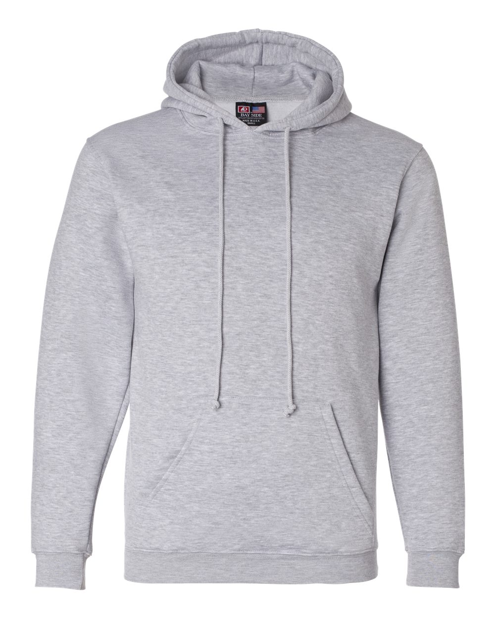 Unisex USA-Made Hooded Sweatshirt - Front - B22379583 - Dark Ash