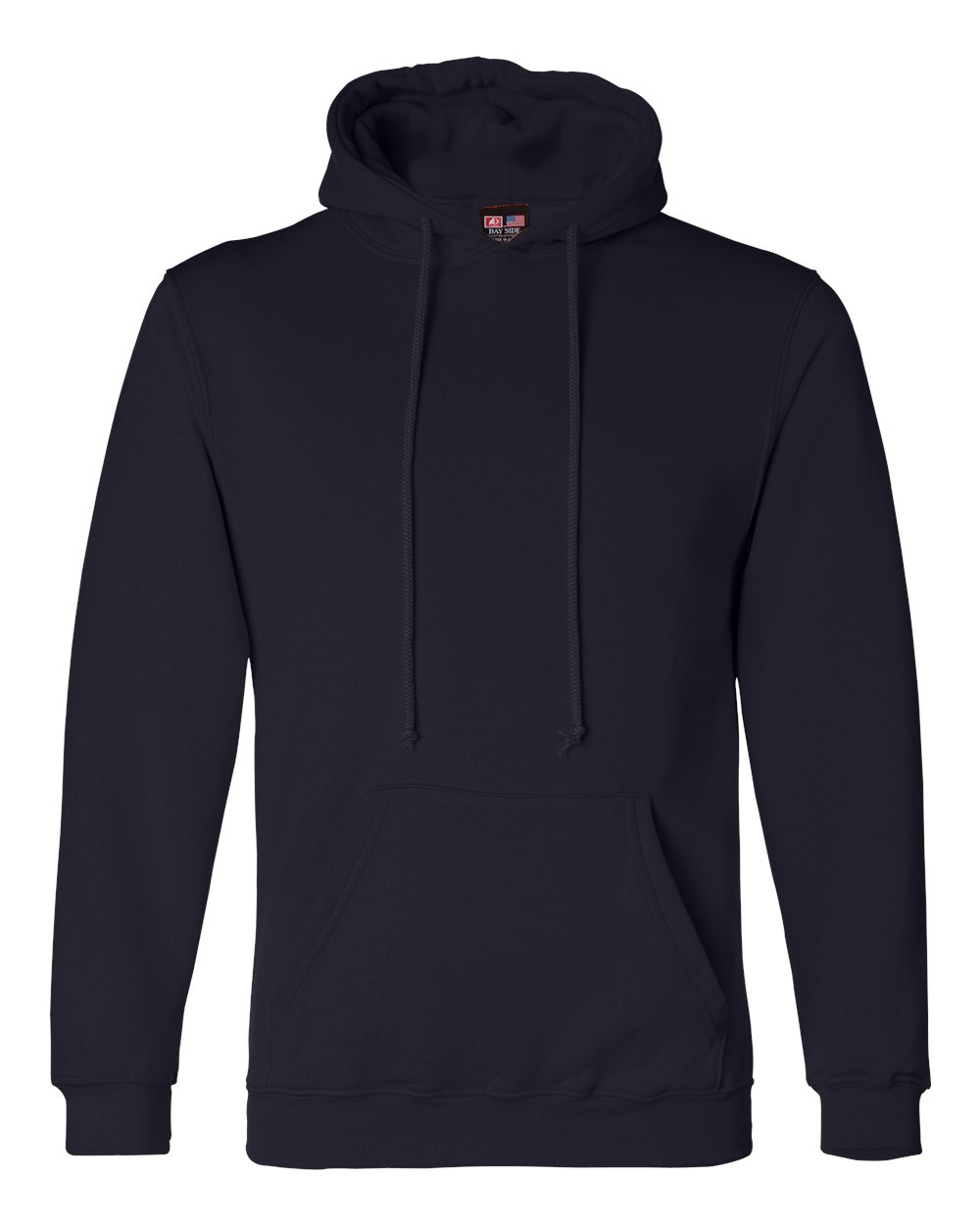 Unisex USA-Made Hooded Sweatshirt - Front - B22379653 - Navy