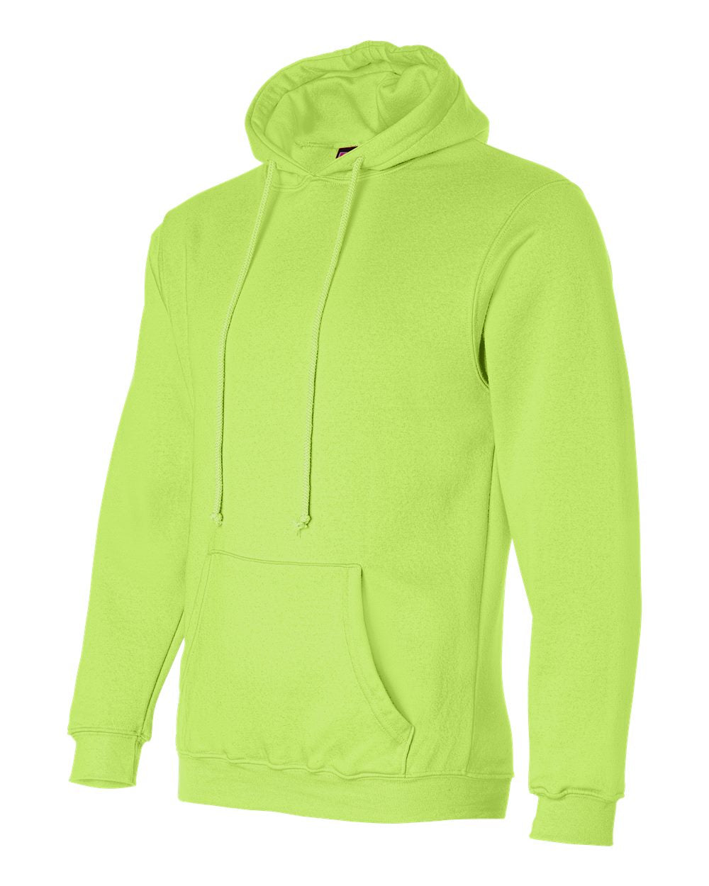 Unisex USA-Made Hooded Sweatshirt - Side - B22379173 - Lime Green