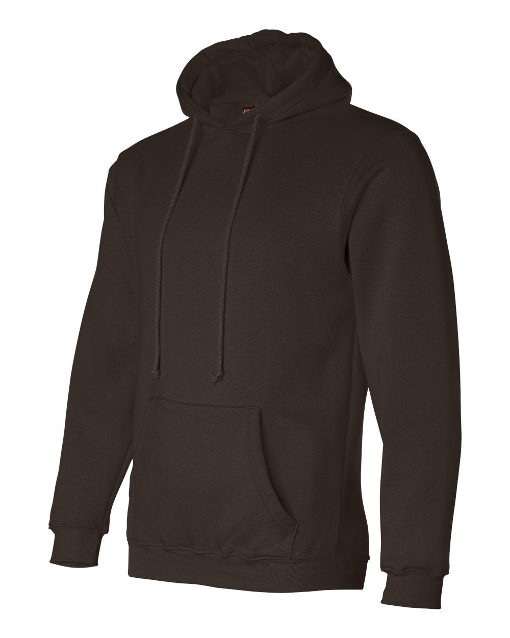 Unisex USA-Made Hooded Sweatshirt - Side - B22379553 - Chocolate
