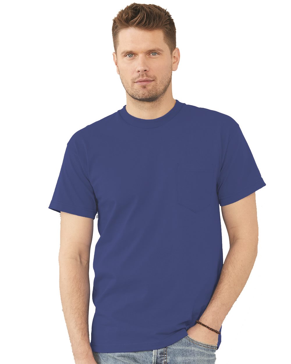 Unisex USA-Made Pocket T-Shirt - styleImage