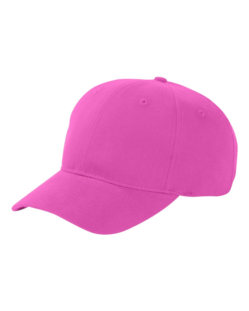 Brushed Twill Cap - Front - B880E8300 - Raspberry