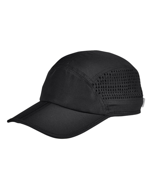 Foldable Bill Performance Cap - Front - B864E8500 - Black