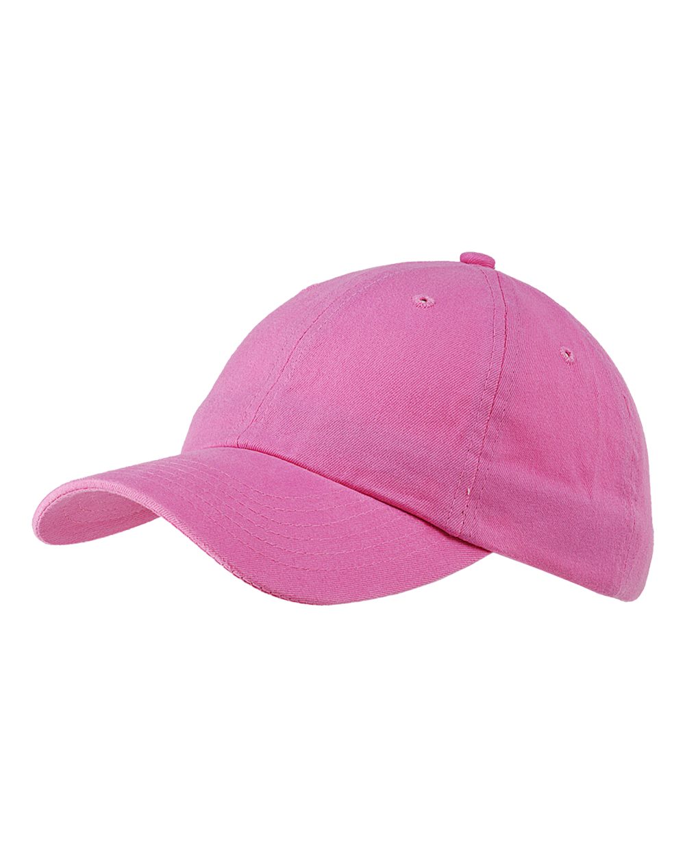 Youth Classic Brushed Twill Cap - Front - B879E8300 - Pink
