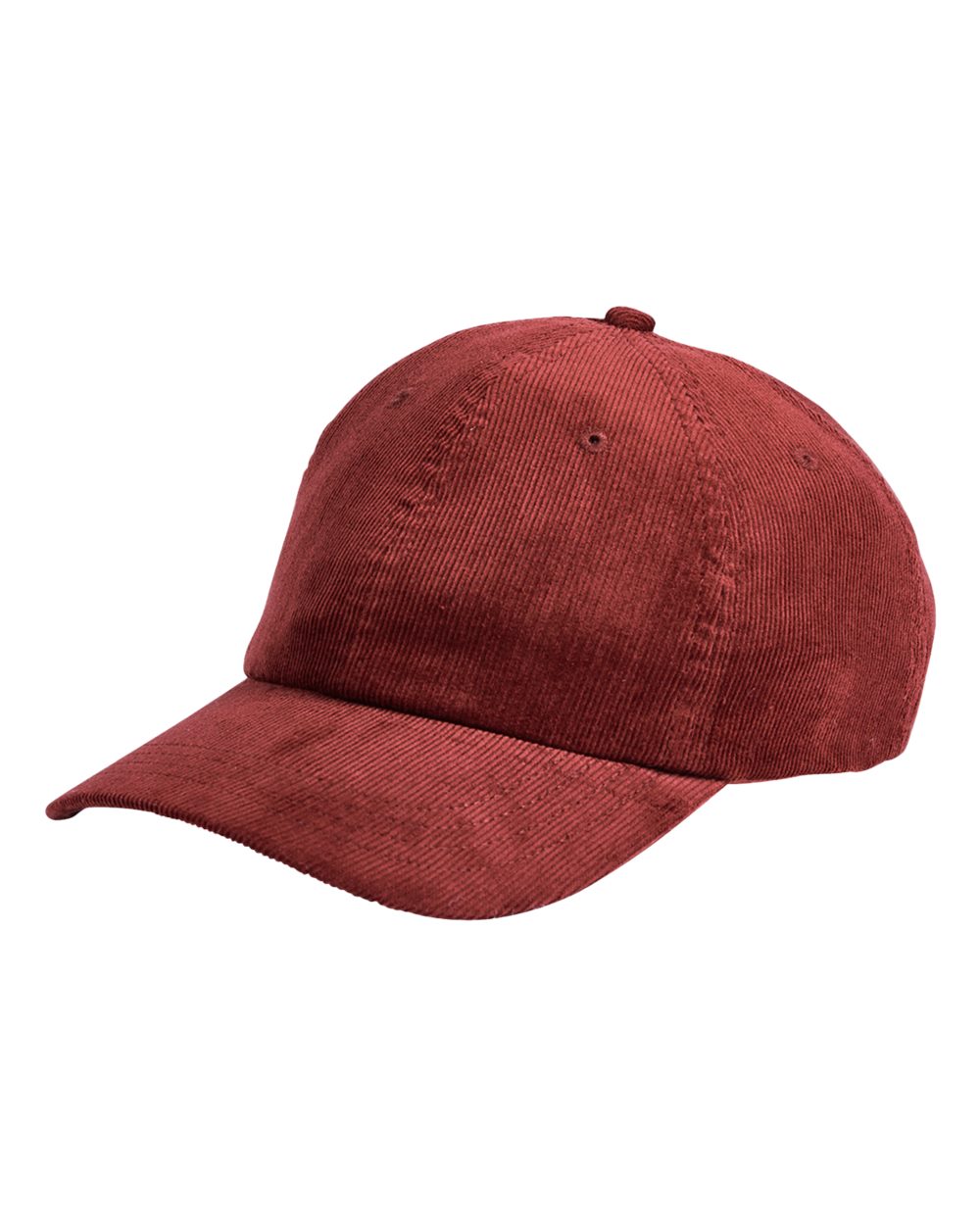 Corduroy Cap - Front - B872E8530 - Burgundy
