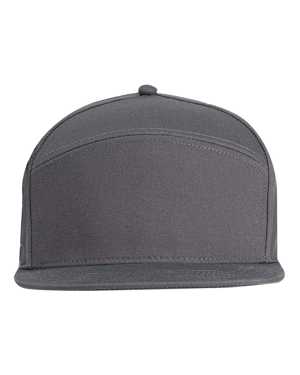Hybrid Flat Bill Cap - Front - B874E8590 - Dark Grey