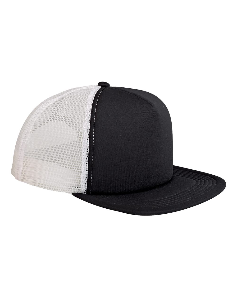 Foam Front Trucker Cap - Front - B902E8100 - Black/ White
