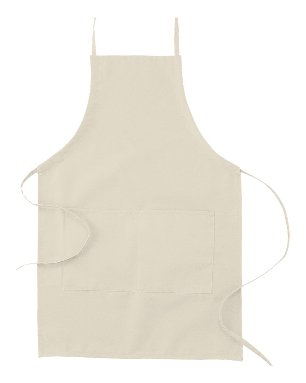 Apron with Pocket - Front - B835E8240 - Natural