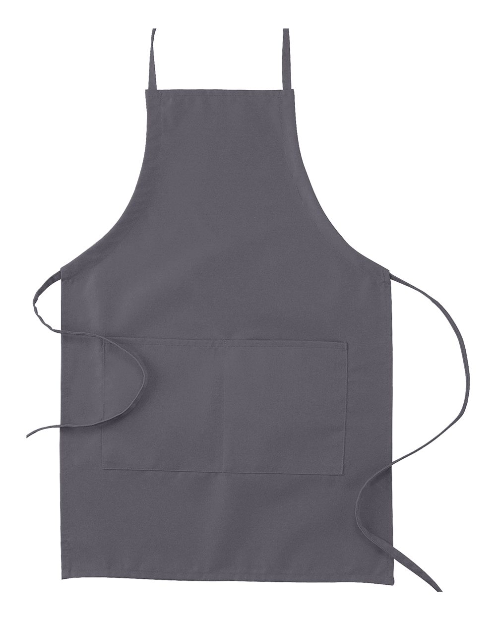 Apron with Pocket - Front - B835E8590 - Dark Charcoal