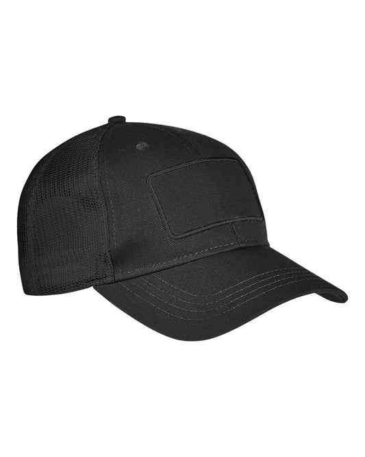 Patch Trucker Cap - Front - B863E8500 - Black/ Black/ Black