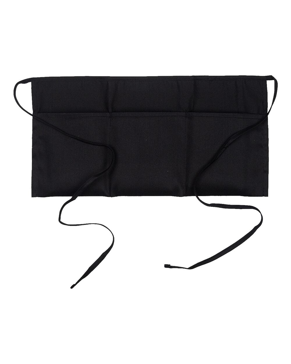 Waist Apron with Pockets - Front - B832E8500 - Black