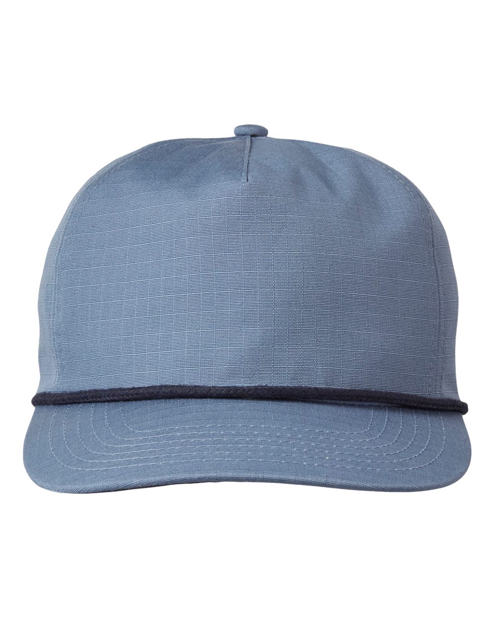 Lariat Ripstop Cap - Front - B871E8250 - Slate Blue/ Navy Rope