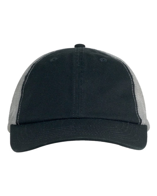 Washed Trucker Cap - Front - B854E8500 - Black/ Grey