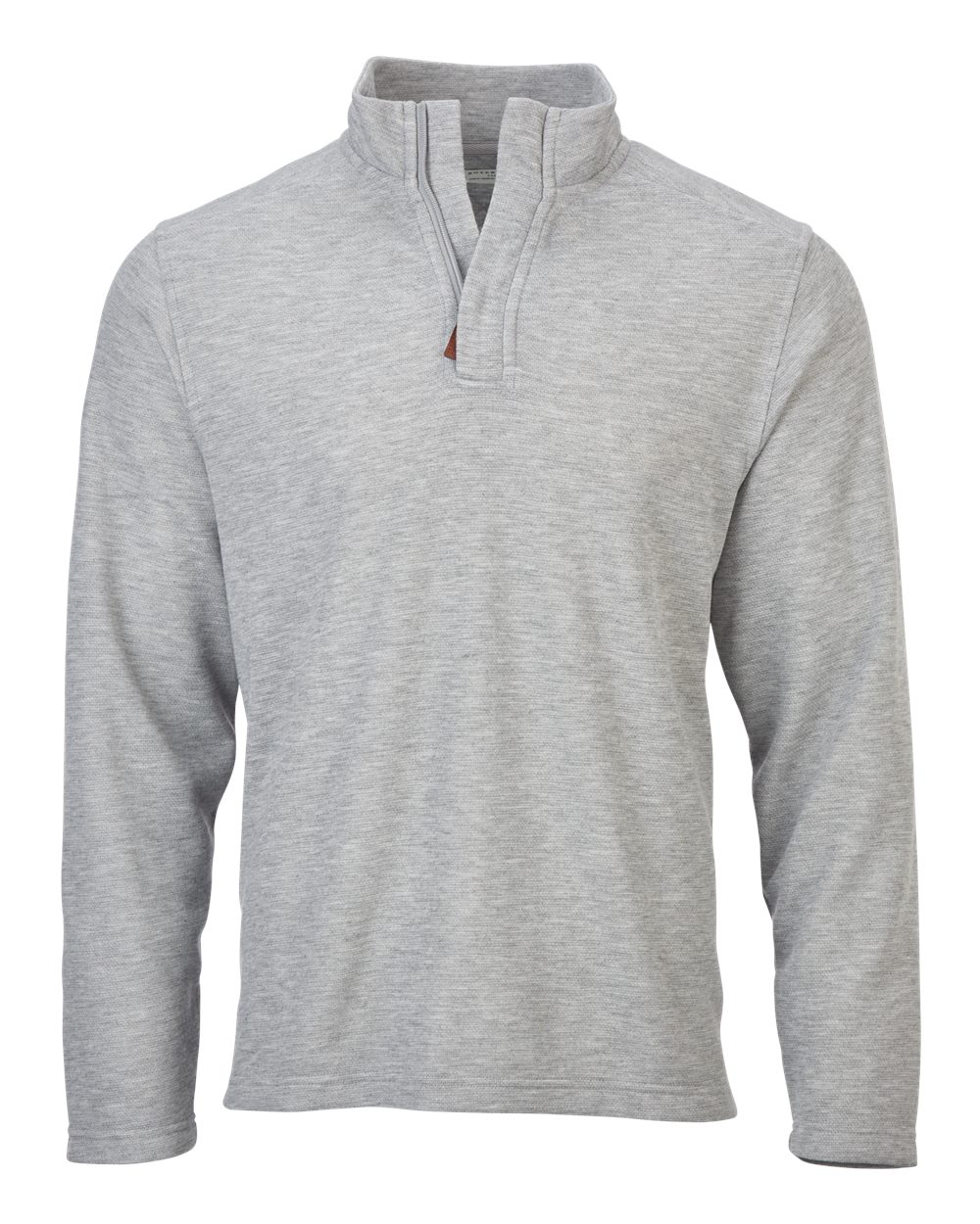 Unisex Sullivan Quarter-Zip Pullover - Front - B12903091 - Oxford Heather