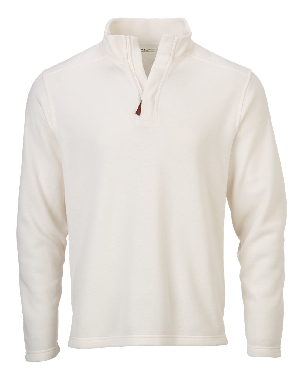 Unisex Sullivan Quarter-Zip Pullover - Front - B12903241 - Natural Heather