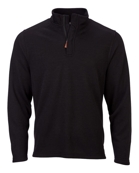 Unisex Sullivan Quarter-Zip Pullover - Front - B12903501 - Black