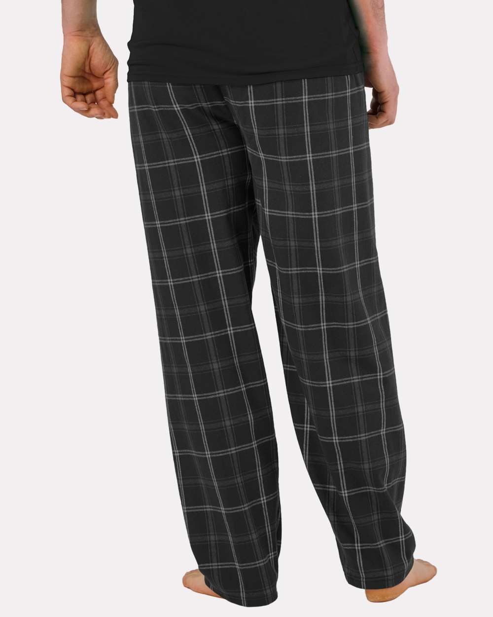 Men's Harley Flannel Pants - Back - B13203011 - Varsity Black Oxford Plaid
