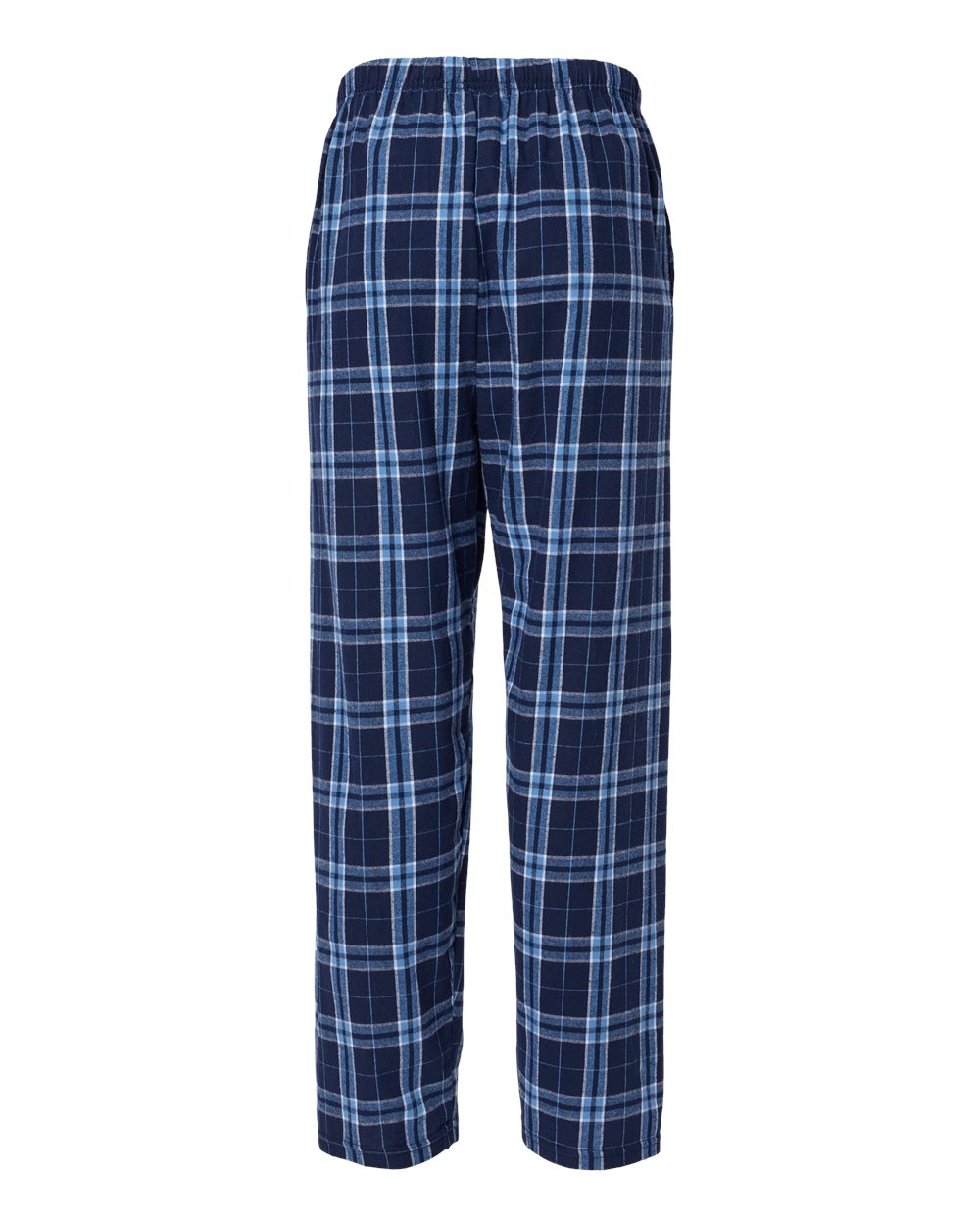 Men's Harley Flannel Pants - Back - B13203131 - Navy/ Columbia Plaid