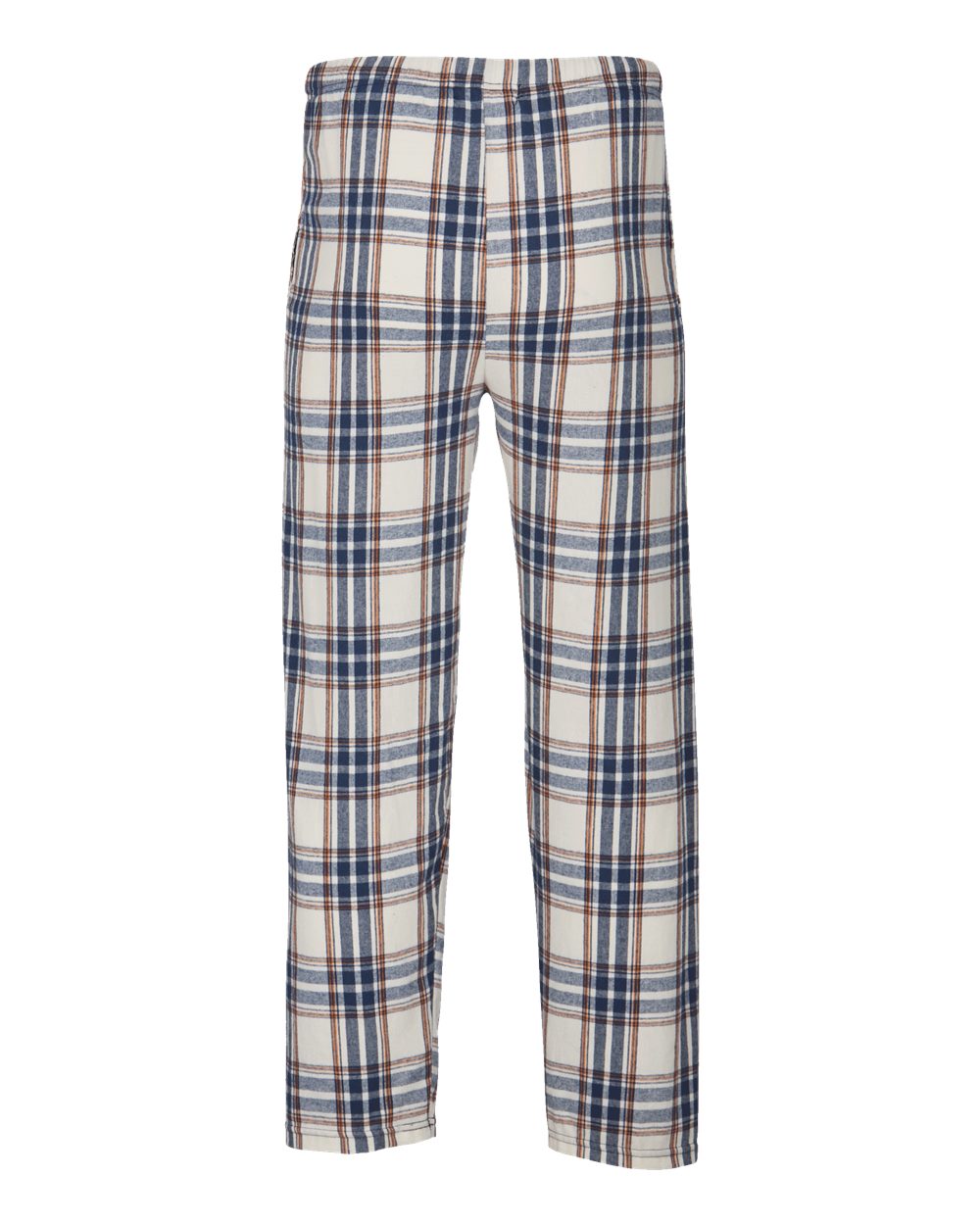 Men's Harley Flannel Pants - Back - B13203241 - Natural Indigo Plaid
