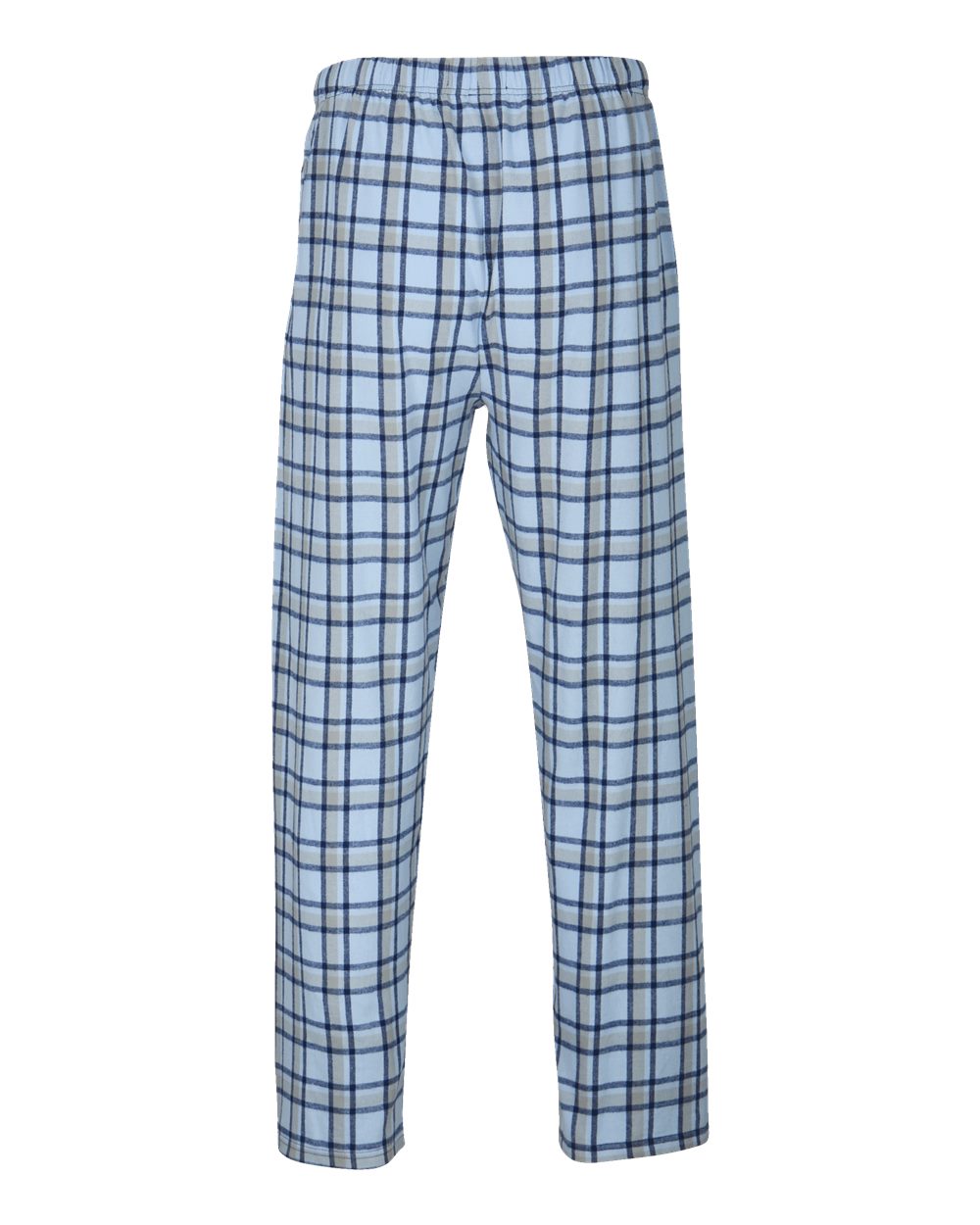 Men's Harley Flannel Pants - Back - B13203251 - Heritage Carolina Blue Plaid
