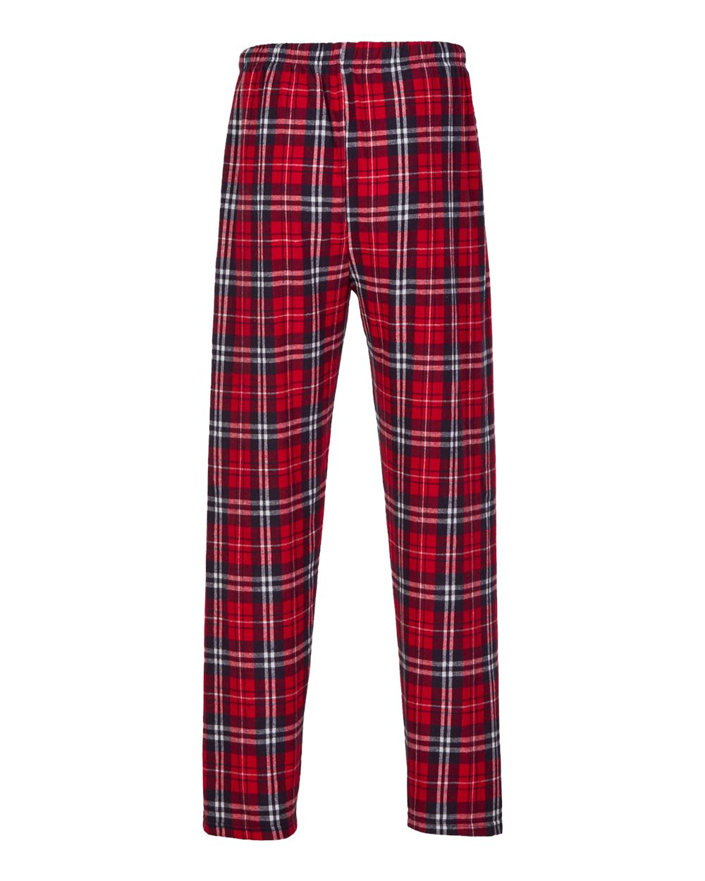 Men's Harley Flannel Pants - Back - B13203361 - Navy/ Red Plaid