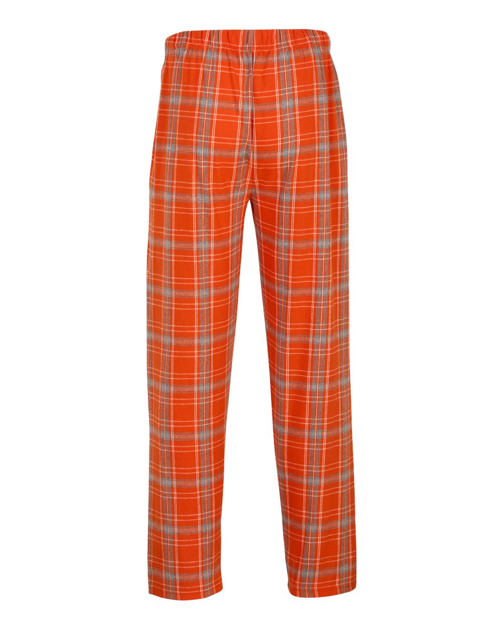 Men's Harley Flannel Pants - Back - B13203431 - Burnt Orange Kingston Plaid