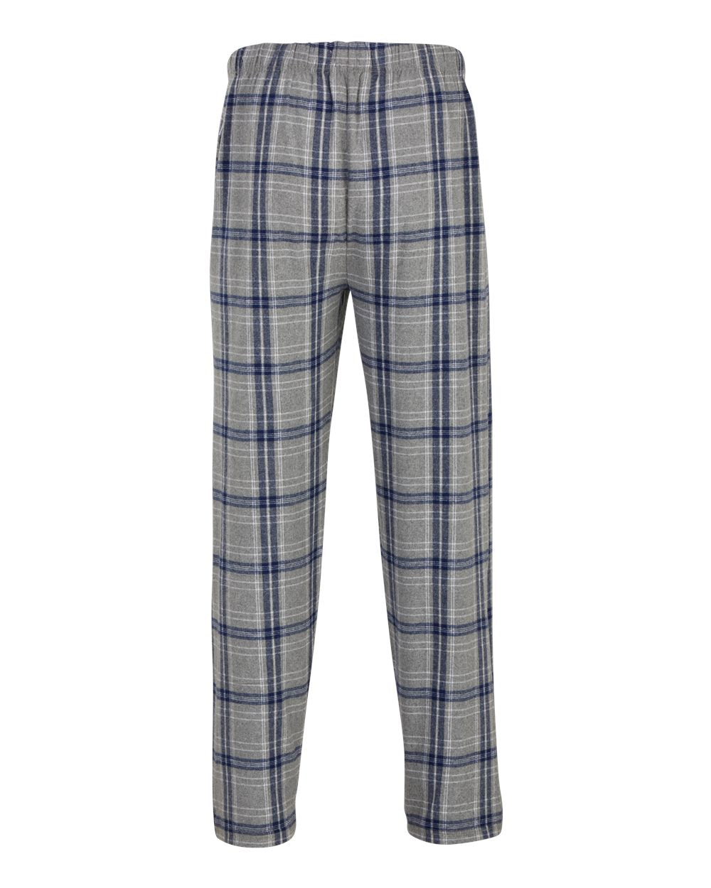 Men's Harley Flannel Pants - Back - B13203461 - Oxford Heather/ Navy Kingston