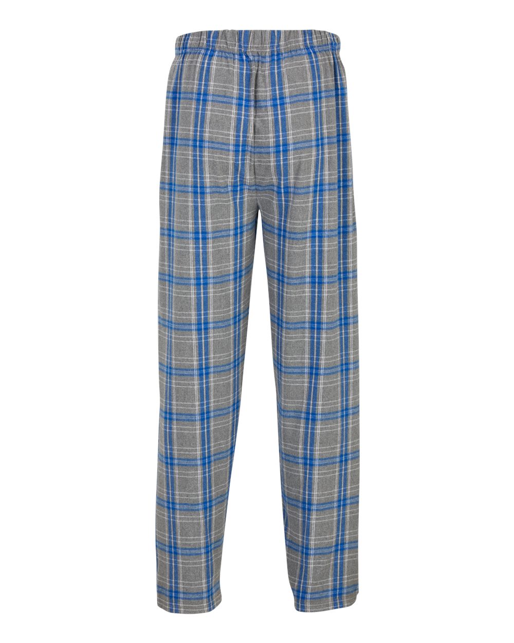 Men's Harley Flannel Pants - Back - B13203471 - Oxford Heather/ Royal Kingston
