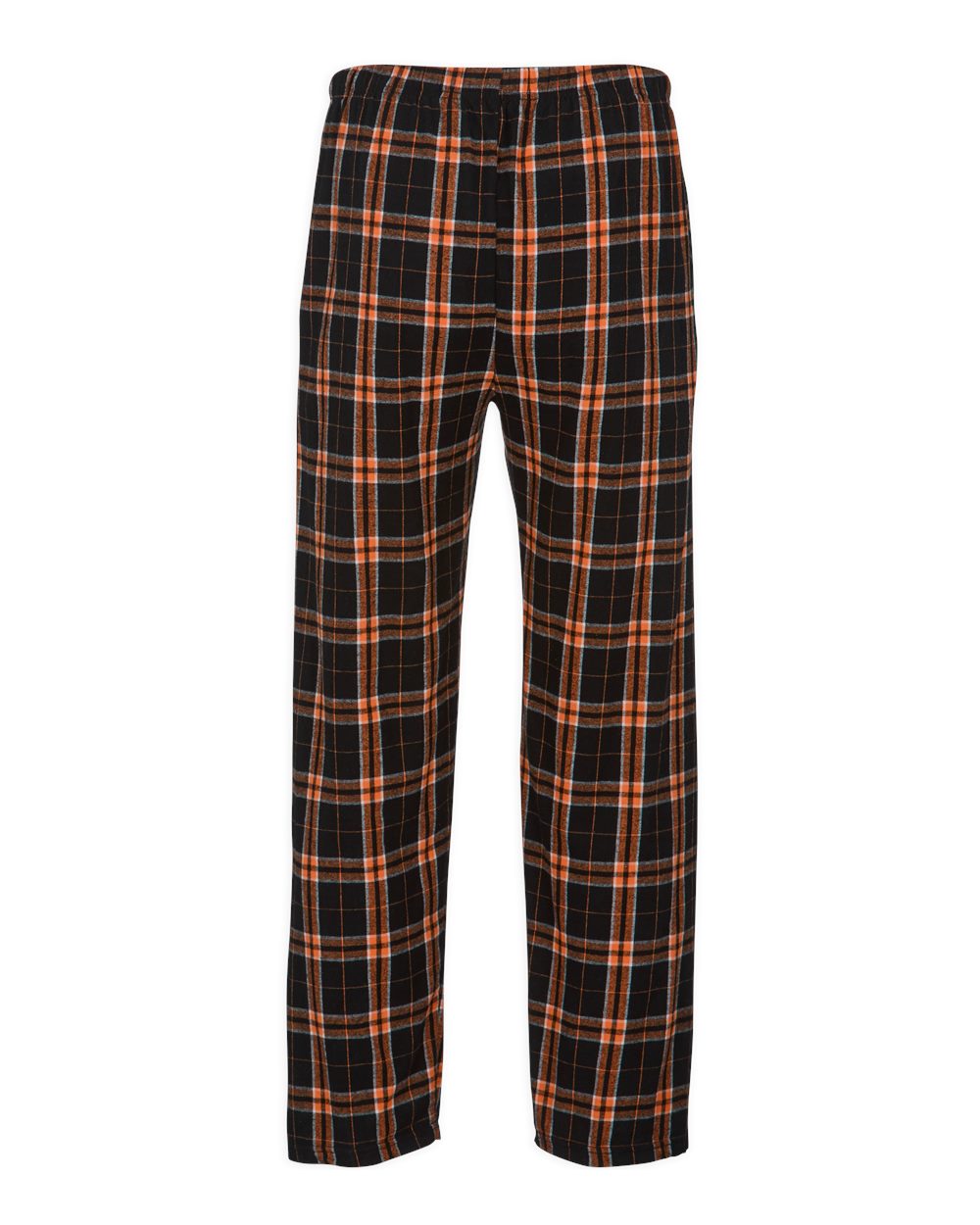 Men's Harley Flannel Pants - Back - B13203685 - Orange/ Black Plaid