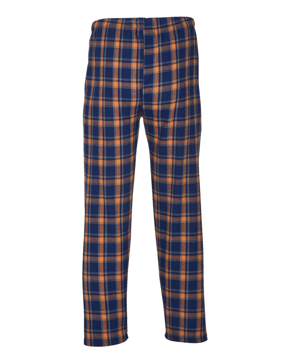 Men's Harley Flannel Pants - Back - B13203751 - Heritage Navy/ Orange/ Grey Plaid