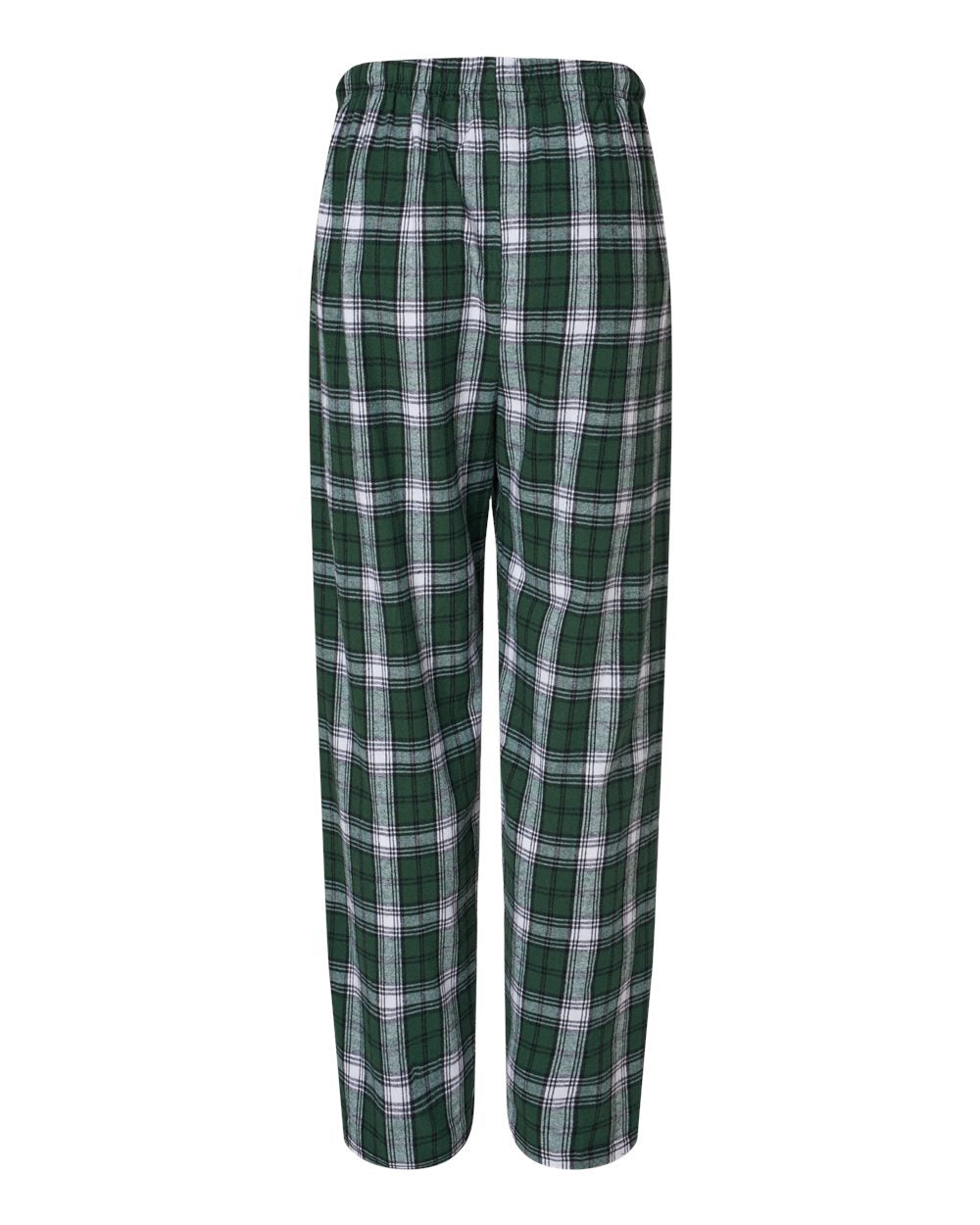 Men's Harley Flannel Pants - Back - B13203921 - Green/ White Plaid