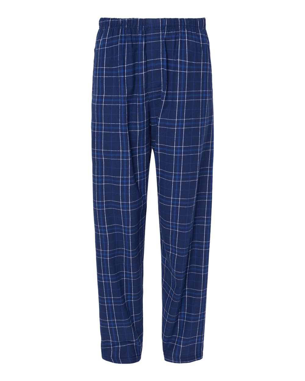 Men's Harley Flannel Pants - Front - B13203121 - Navy Field Day Plaid
