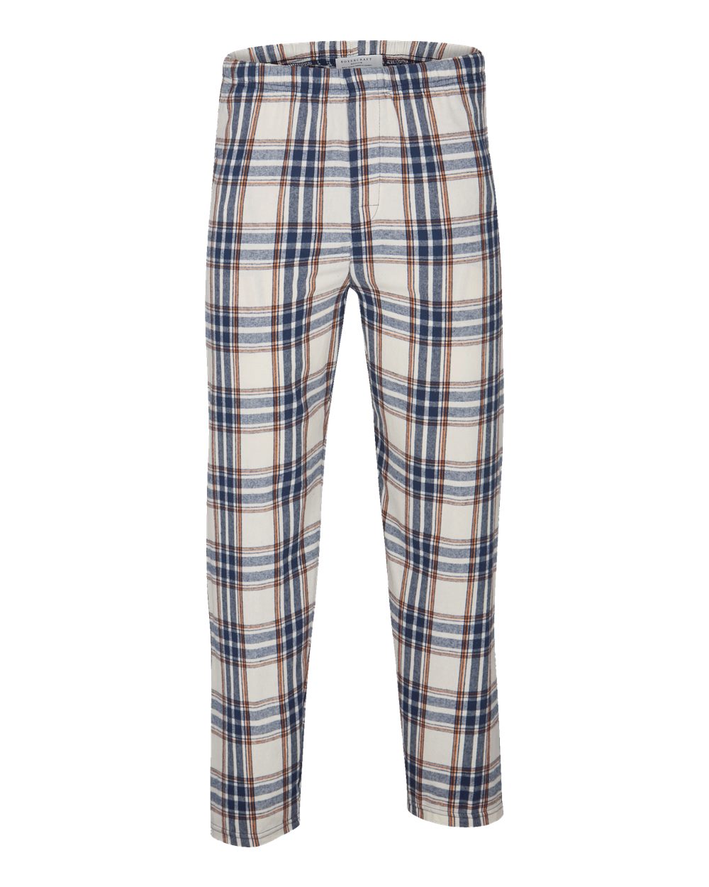 Men's Harley Flannel Pants - Front - B13203241 - Natural Indigo Plaid